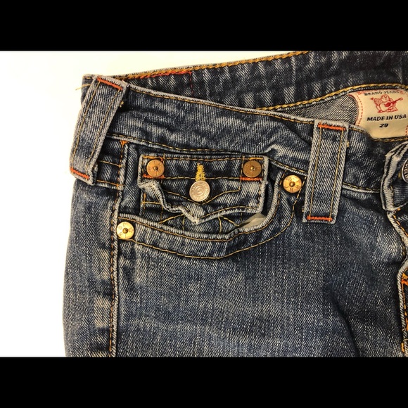 True Religion Joey Flared Jeans Medium Wash - Picture 4 of 8